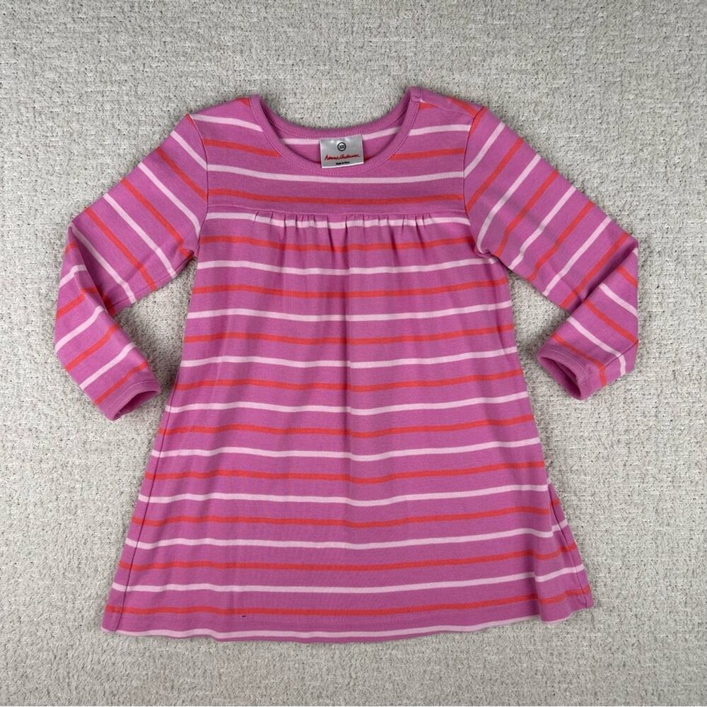 Hanna Andersson Vibrant Pink and Purple Striped Dress